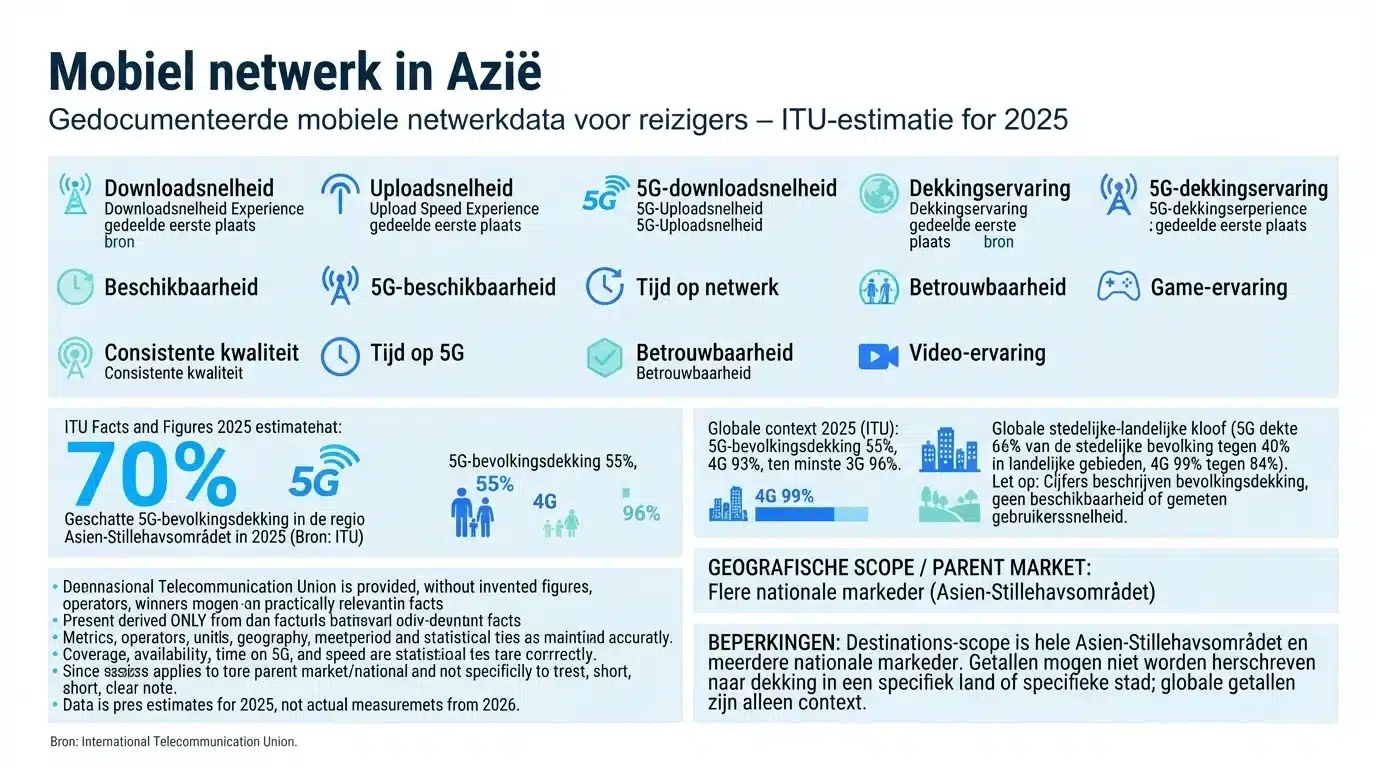 Mobiel netwerk in Azië